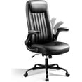 thumbnail image 1 of CZMJY Executive Chair Computer Office Chair, High Back Ergonomic Desk Chair with Adjustable Flip-up Armrests, Lumbar Support and Thick Headrest, Black, 1 of 7