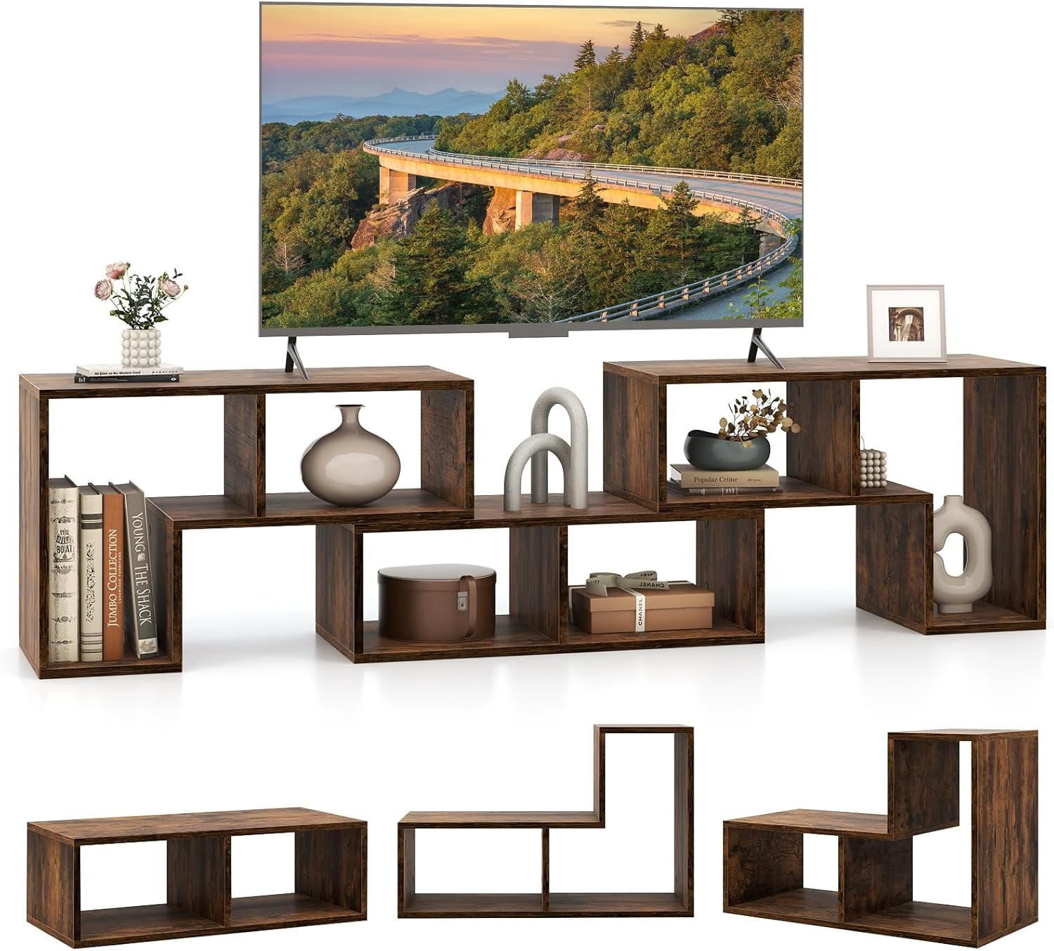 CZMJY Free-Combination TV Stand for Bedroom - Entertainment Center for ...