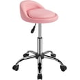 thumbnail image 1 of CZMJY Height Adjustable Rolling Swivel Salon Stool Chair with Backrest Wheels for Tattoo Massage Facial Spa Manicure Dentist Clinic,Pink, 1 of 11