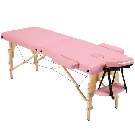 CZMJY Massage Table Lash Bed Portable Massage Spa Bed Beauty Tattoo Table Adjustable for Eyelash Tech Physical Therapy Couch, Pink
