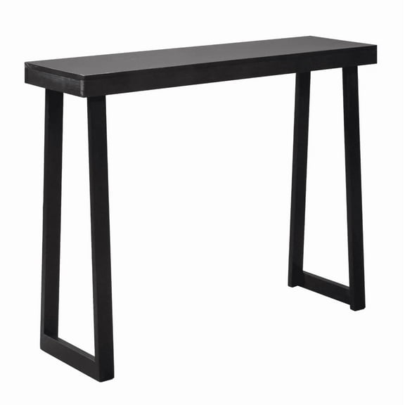 CZMJY Sleek Black Narrow Entryway Console – A Stylish Sofa Table with Shelf, Perfect for Hallways, Behind Couches, and Space-Saving Entry Decor, 35.8" x 12" x 31.9"