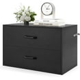 thumbnail image 1 of CZMJY Stackable Drawers for Closet, 2-Drawer Short Dresser, Multi-Purpose Storage Cube with Anti-Scratch Pads, Anti-Tipping Devices, Storage Cabinet for Living Room, Entryway, Home Office (1, Black), 1 of 10
