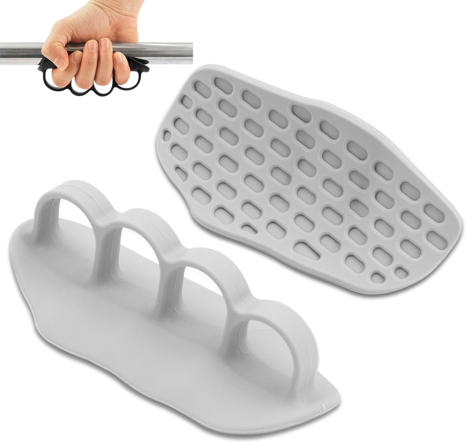 Poignées De Gym SSKHE Anti-dérapantes – Silicone Haute Densité, Protection Des Paumes, Taille Universelle – Pour Haltères, Tractions
