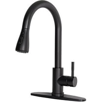 CZQ Kitchen Faucets Brushed Nickel Kitchen Faucet with Pull Down Sprayer High Arc Single Handle Pull Out Kitchen Faucets Commercial Kitchen Sink Faucets for Farmhouse Rv Camper Laundry Bar