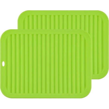 CZQ Silicone Trivets for Hot Dishes, Pots and Pans, Hot Pads for Kitchen, Heat Resistant Mat Quartz Countertops, Silicone Mats for Kitchen Counter, Table Pot Holders Trivet mat Set 2