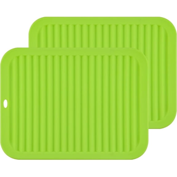 CZQ Silicone Trivets for Hot Dishes, Pots and Pans, Hot Pads for Kitchen, Heat Resistant Mat Quartz Countertops, Silicone Mats for Kitchen Counter, Table Pot Holders Trivet mat Set 2