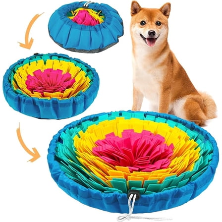 CZQ Snuffle Mat for Dogs, Interactive Sniff Mat for Slow Eating and Keep Busy, Adjustable Dog Digging Toys Encourages Natural Foraging Skills and Mental Stimulation