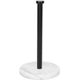 thumbnail image 1 of CZQ Standing Paper Towel Holder, Kitchen Paper Towel Tissue Holder- for Bathroom Kitchen Countertop, Standard or Jumbo-Sized Roll Paper (with Marble Base,Black), 1 of 8