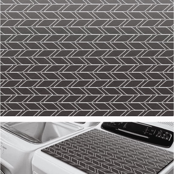 CZQ1 Pcs 26" x 18" Dryer Top Protector Mat, Washer and Dryer Topper, Non Slip Waterproof Machine Cover Dust Proof Quick Drying Topper Pad for Laundry and Kitchen (Classical)