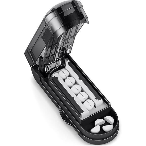 CZQPill Cutter Splitter for Cutting Multiple Pills, Adjustable Pill Cutter Splitter for Small and Tiny Pills with Accurate Alignment, for Small or Large Tablets with Sharp Safe Blade