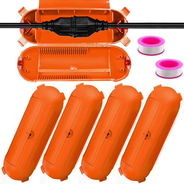 CZS 4 Pack Outdoor Extension Cord Safety Cover with Waterproof Seal