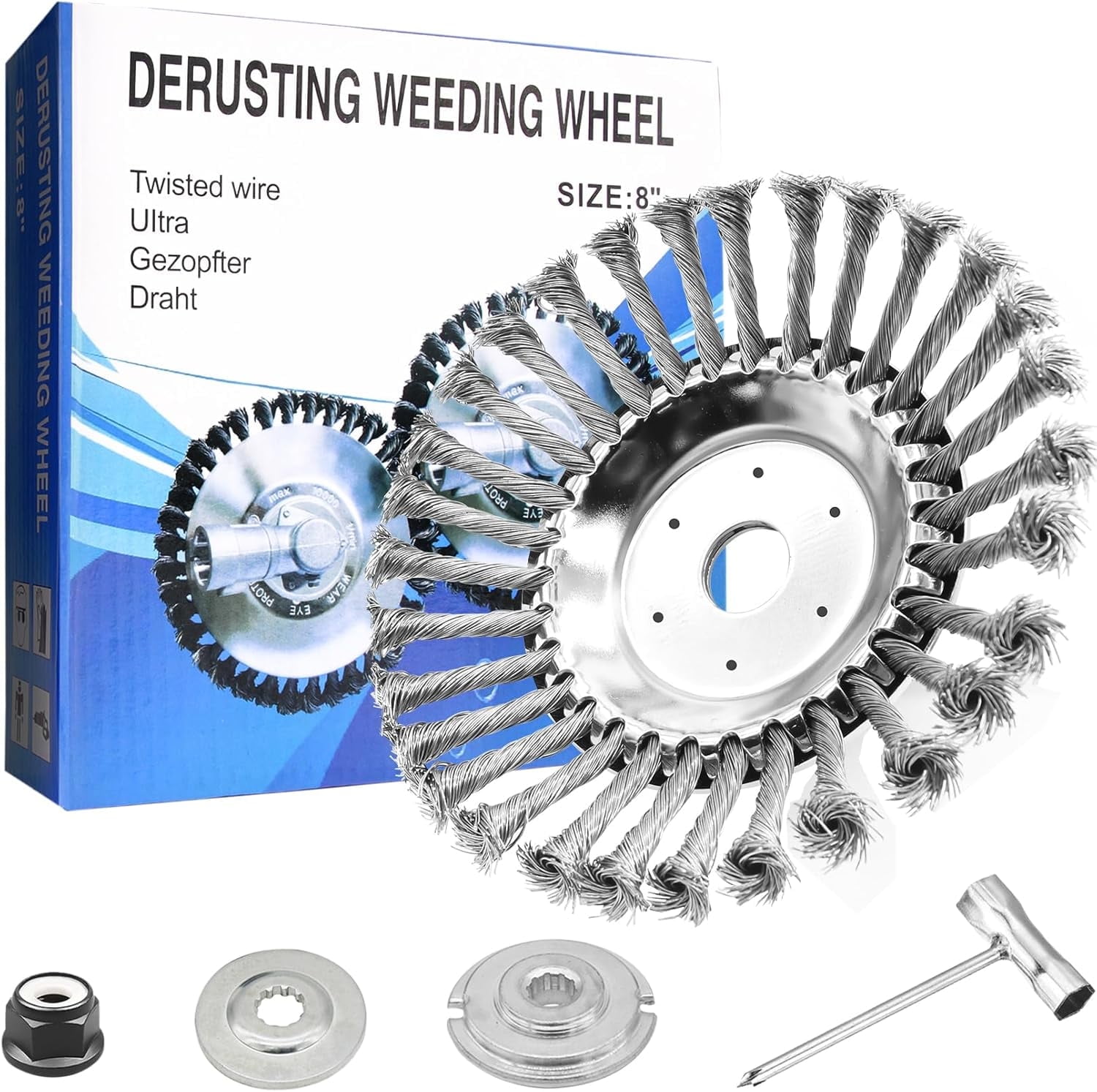 CZS 8 Inch Unbreakable Wired Trimmer Blade, Steel Wire Cutter Trimmer ...