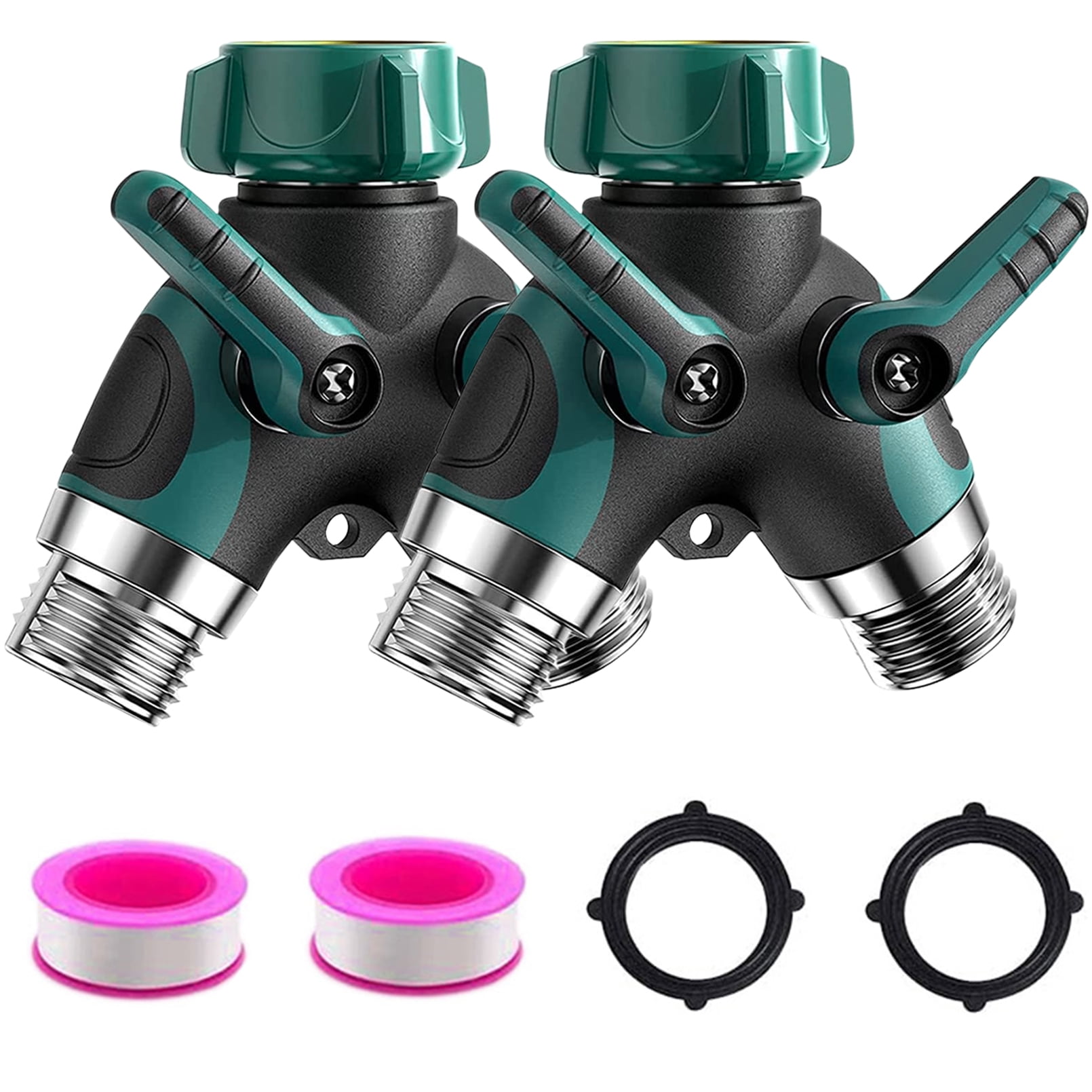 CZS Hose Splitter 2 Way, Heavy Duty Metal Connector, Two Way Garden