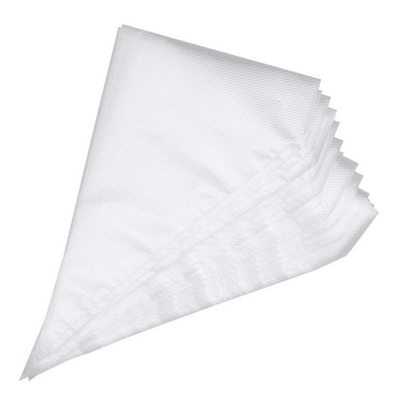 CZSCPDAW 100 Count 12 Inch Disposable Piping Bags, Clear Triangular Pastry Sleeves for Icing Frosting and Cake Decorating
