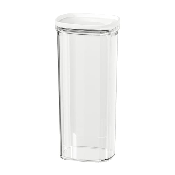CZSCPDAW 1000 mL Clear Kitchen Storage Jar with Clamp Lid, Tall Cylindrical Dry Food Container for Pantry Organization