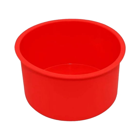 CZSCPDAW 6 Piece 4 Inch Round Silicone Cake Pan Set, Flexible Mini Layer Molds for Individual Desserts and Cheesecakes