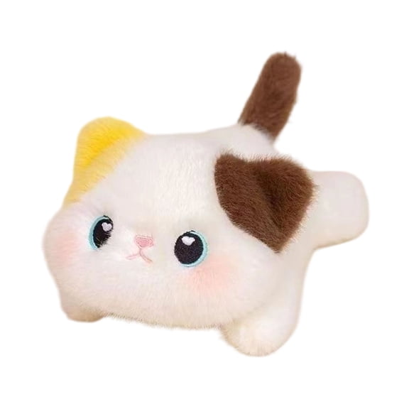 CZSCPDAW Calico Cat Plush Wrist Rest with Soft Stuffed Body for Keyboard Desk Comfort and Cute Workspace Decor
