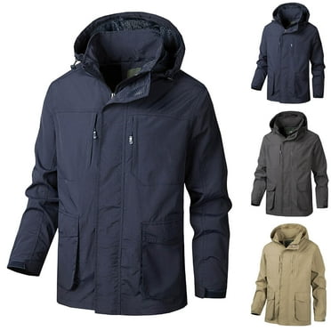 CZSCPDAW Elegant Winter Ski Snow Jacket Mountain Water-Proof Windproof Rain Jacket Men's Spring And Autumn Fashion Casual Windproof Multi Pocket Sports Charge Jacket