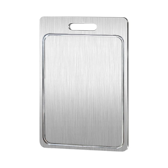 CZSCPDAW New Titanium Cutting Board with Grooves, Cutting Boards For Kitchen, Double-Sided Food-Grade Titanium, 9.84 x 5.9