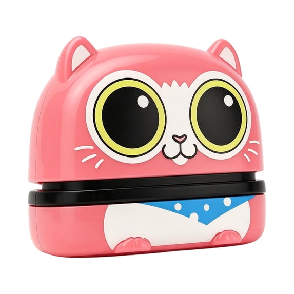 CZSCPDAW Personalized Cat Name Stamp for Kids Clothing and School Supplies, Self-Inking Marker, Pink