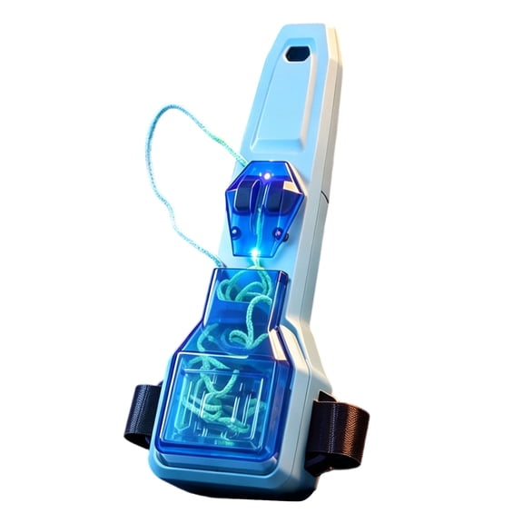 CZSCPDAW Rechargeable Glow String Launcher Toy with Light-Up Rope for Kids Outdoor Games Backyard Park and Camping