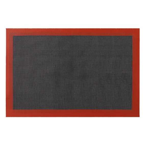 CZSCPDAW Red Border Grill Mesh Mat, Fine-Mesh BBQ Cooking Mat for Grills, Ovens and Outdoor Barbecue