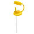 thumbnail image 1 of CZSCPDAW Reusable Silicone Can Lid with Straw and Spill-Resistant Seal for Standard Beverage Cans, Yellow, 1 of 4