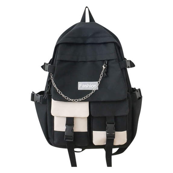 CZSCPDAW Women's 17.3 x 12.2 in Nylon Fashion Backpack with Zipper Pockets and Adjustable Straps for Work Travel and Daily Use