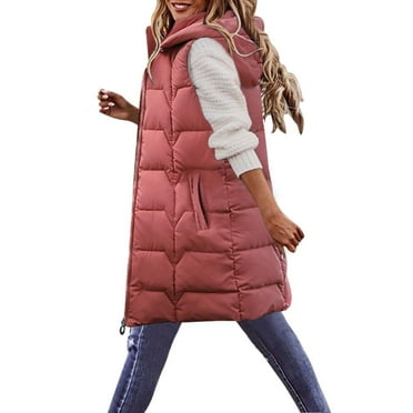 CZSCPDAW Women's Cotton Jacket Classic And Aesthetically Pleasing Design Women's Hooded Winter Coat Warm Fleeced Lined Long Jackets Women's Solid Color Casual Zipper Hooded Long Coat Jacket