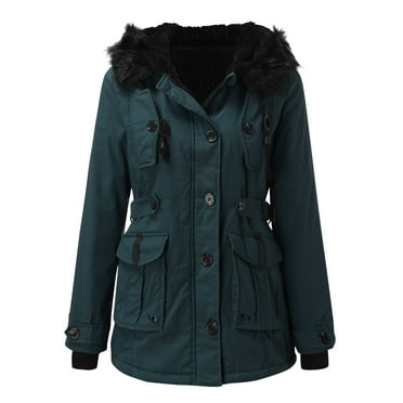 CZSCPDAW Women's Fleece Hoodie Zip Up Lined Warm Winter Hooded Sweatshirt Women's Plus Size Jacket Warm Coat Jacket Outwear Lined Trench Winter Hooded Pocket Thick Warm Overcoat