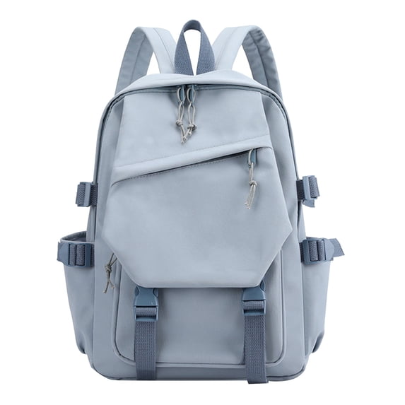 CZSCPDAW Women's Light Blue School Backpack with Laptop Compartment and Multi-Pocket Storage for School Travel and Daily Use