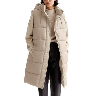 CZSCPDAW Womens Fleece Sherpa-lined Softshell Jacket Hooded Lightweight Insulated Down Jacket Full Zip Running Coat Women Solid Color Single Mid Length Cotton Slim Fit Temperament Cardigan Coat