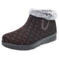 thumbnail image 1 of CZSCPDAW Womens Winter Snow Boots: Insulated Warm Velvet Lined Walking Comfortable Outdoor Boot Size Women Snow Boots New Pattern Flower Print Autumn And Winter Thickened Warm Comfortable Shoes, 1 of 8