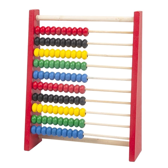 CZSCPDAW Wooden 100-Bead Abacus with 10 Rows for Early Math Learning, Multicolor