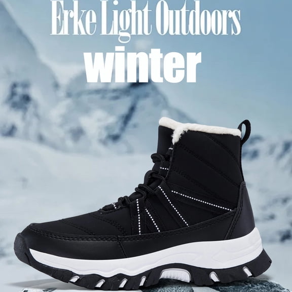 CZV Kids Snow Boots for Boys & Girls, Warm Fleece Lined Winter Boots with Non-Slip Rubber Sole, High Top Cold Weather Shoes for School, Daily Wear, Hiking & Outdoor Activities