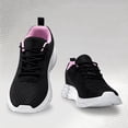 thumbnail image 1 of CZV Women's Breathable Mesh Walking Shoes, Lightweight Casual Sneakers, Comfortable Running Shoes for Gym, Work, Daily Wear and Travel.White&black&pink, 1 of 8