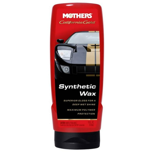 Mothers California Gold Synthetic Wax, 16 oz. — Long-Lasting Protection with Micro-Encapsulated Polymers, Polishes, Enhances Depth, Gloss & Shine, Easy-to-apply 2 in 1 Polish & Wax Formula (05716)