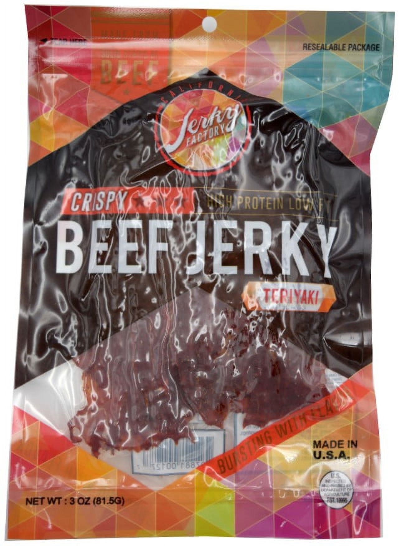 Ca. Jerky Factory Crispy Beef Jerky Teri