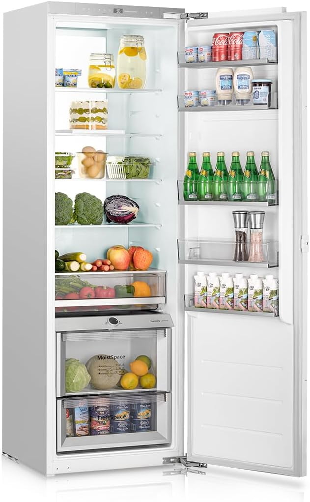 Ca'Lefort 22 Inch Panel Ready Refrigerator,Built-In Dual Zone Refrigerator,Bottom Level with Humidity Control for Kitchen & Bar Integration(Panel Not Included)