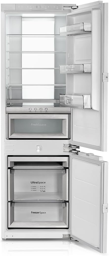 Ca'Lefort 22 Inch Panel Ready Refrigerator,Built-In Refrigerator with Freezer, 3-Zone Cooling,for Home Bars & Kitchen Designs(Panel Not Included)