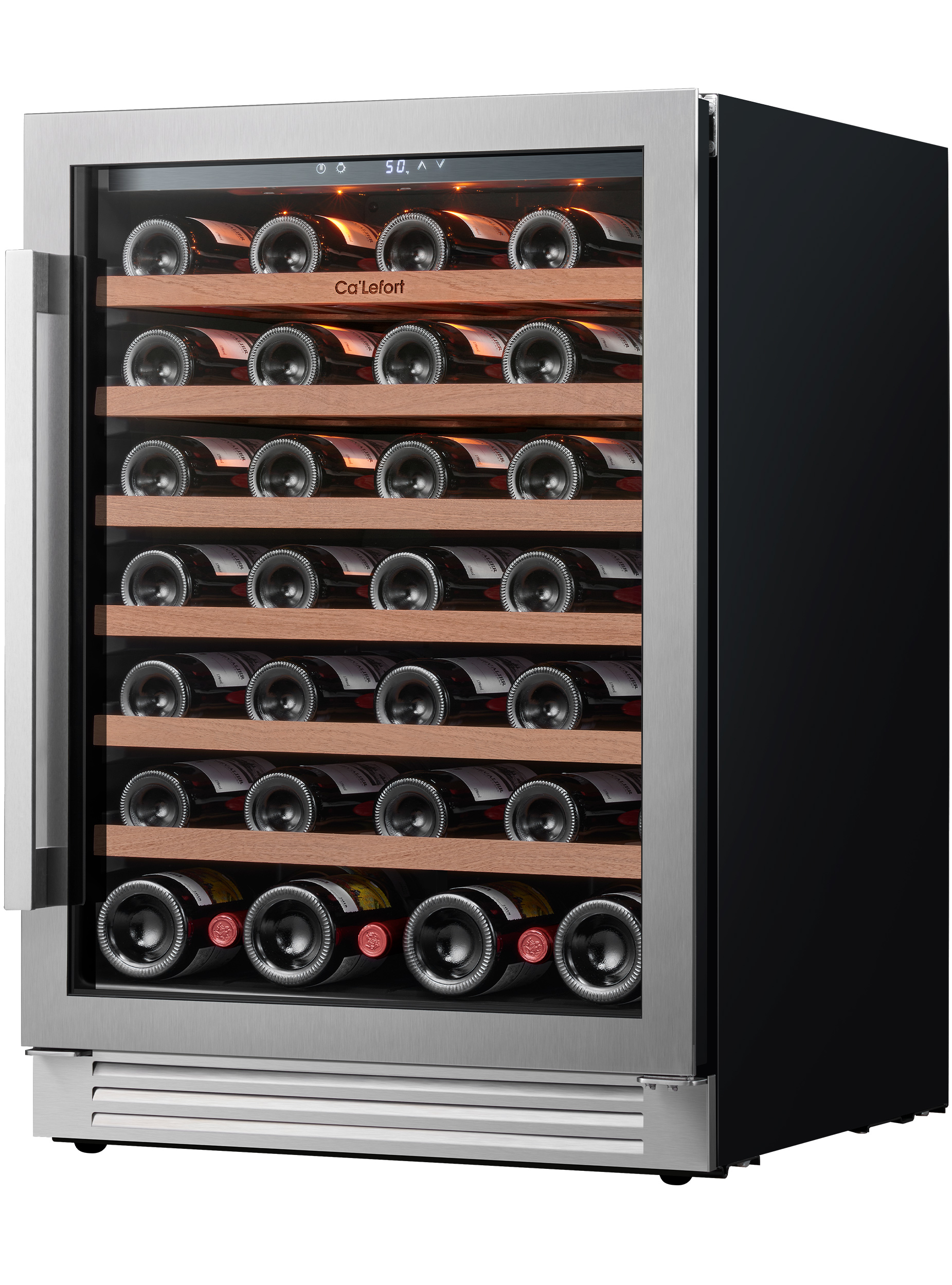 Ca'Lefort 24 inch Wine Cooler Refrigerator,54 Bottle Wine Fridge with Stainless Steel Glass Door - image 1 of 9
