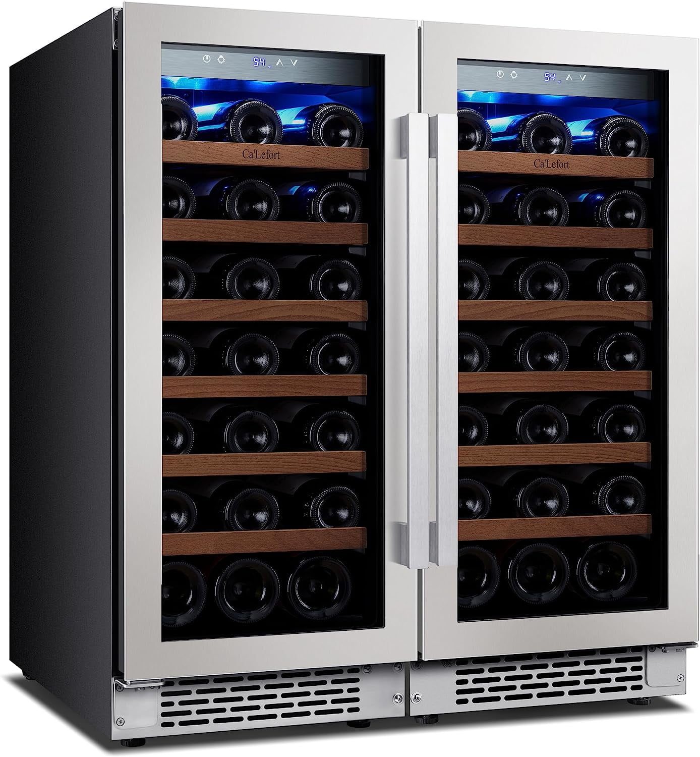 Ca'Lefort 30 Inch Wine Fridge, Side by Side Wine Cooler Refrigerator