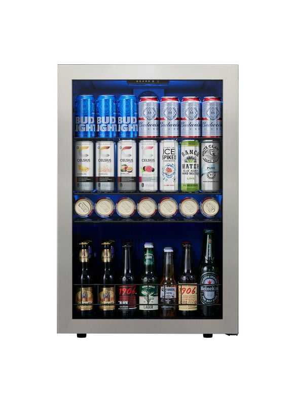 Ca'Lefort Beverage Refrigerator and Cooler, 141-180 Can Mini Fridge with Glass Door for Soda Beer for Home Office