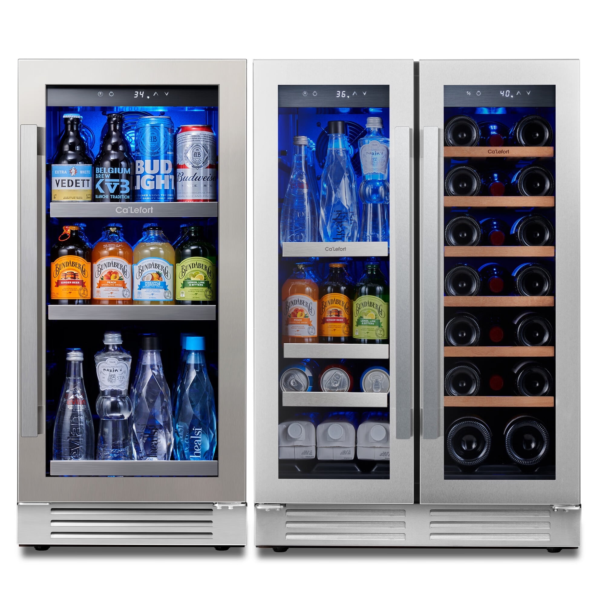 Ca'Lefort Wine Cooler Beverage Refrigerator, Hold 160 Cans and 20