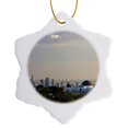 thumbnail image 1 of 3drose, Ca, Los Angeles, Griffith Park Observatory - Us05 Wbi0555 - Walter Bibikow, 3 inch Snowflake Porcelain Ornament, 1 of 7