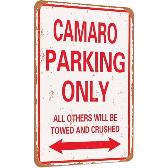Ca Parking only look funny mental tin sign-8 X 12 inches-Aluminum