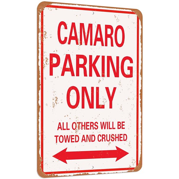 Ca Parking only vintage look funny mental tin sign-8 X 12 inches-Aluminum