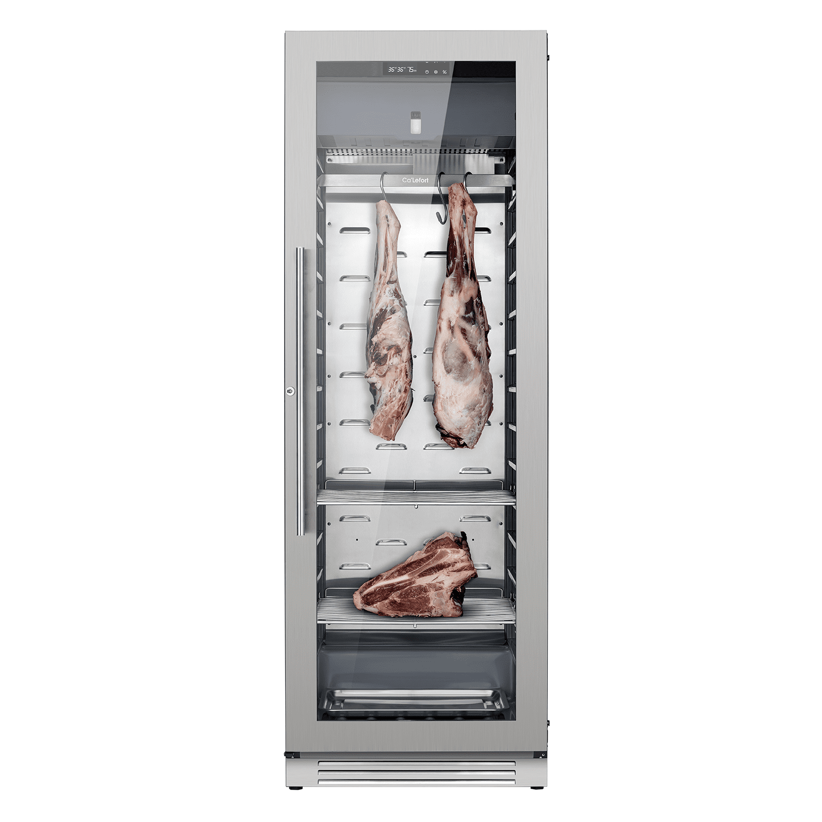 Ca'Lefort Dry Aging Refrigerator for Steaks, 12.43 cu.ft. Meat Ager Fridge with Dual-Layer LOW-E Glass for Home/Restaurant/Bar/Kitchen