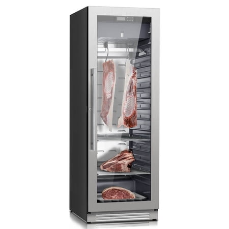 Ca'Lefort Dry Aging Refrigerator for Steaks, 12.43 cu.ft. Meat Ager Fridge with Dual-Layer LOW-E Glass for Home/Restaurant/Bar/Kitchen