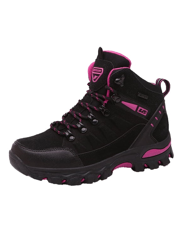 CaComMARK Women's Outdoor Sports Climbing Hiking Shoes, Black, 8